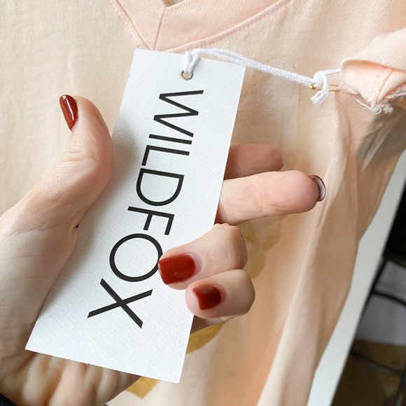 WILDFOX Women's Dionne Clean White "I (ice cream cone) You" Sweet Love Tee sz S - Picture 6 of 11